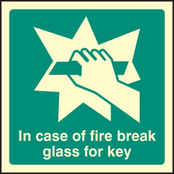 Picture of In event of fire break glass for key