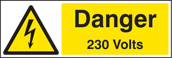 Picture of Danger 230 volts
