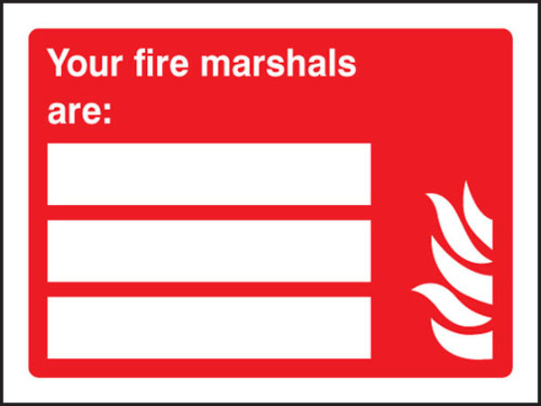 Picture of Your fire marshals are (space for 3 people)