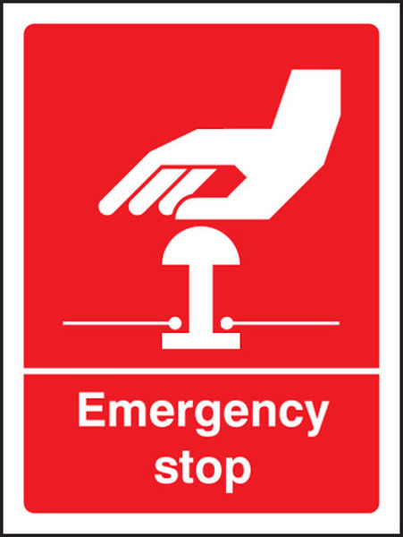Picture of Emergency stop (white-red)