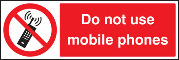 Picture of Do not use mobile phones  