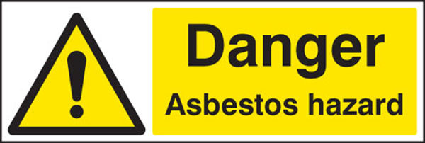Picture of Danger asbestos hazard
