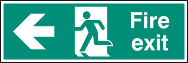Picture of Fire exit left arrow  