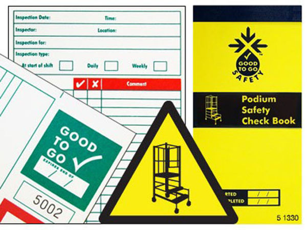 Picture of Good to go podium steps safety check book