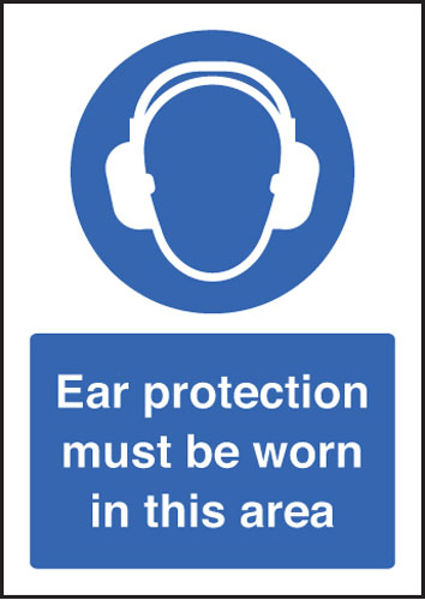 Picture of Ear protection must be worn - A5 rp