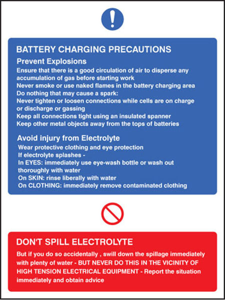 Picture of Battery charging precautions