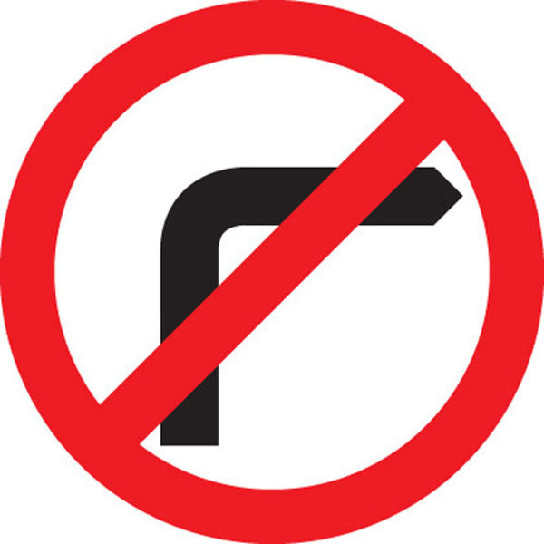 Picture of No right turn