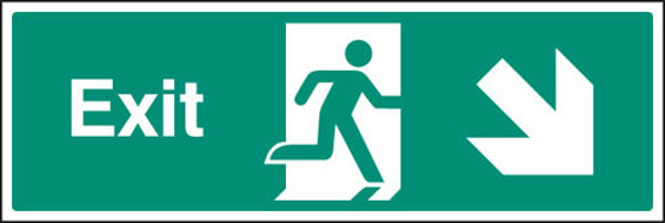 Picture of Exit - down & right