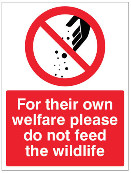 Picture of For their own welfare please do not feed the wildlife