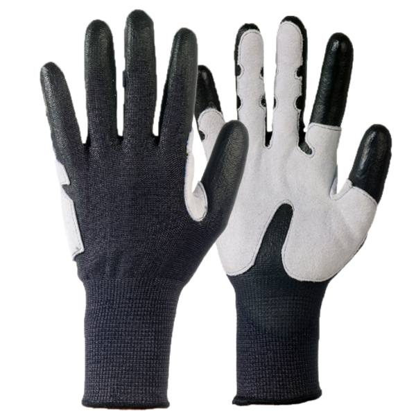 Picture of Blacktop Knit PU-Leather Palm Glove Cut F
