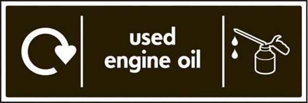 Picture of WRAP Recycling Sign - Used engine oil