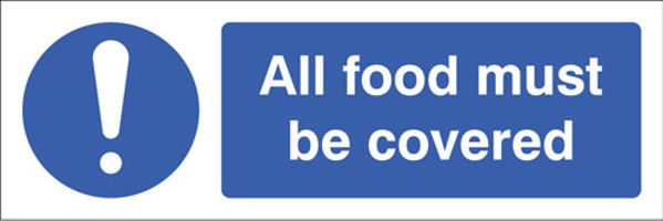 Picture of All food must be  covered