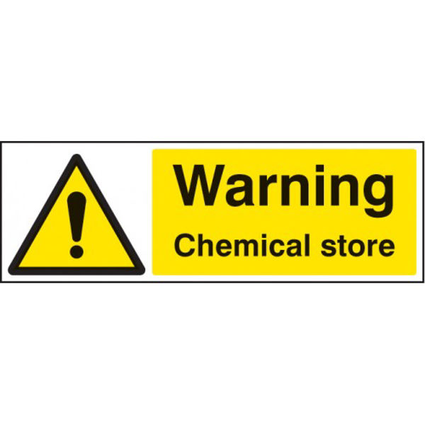 Picture of Warning chemical store