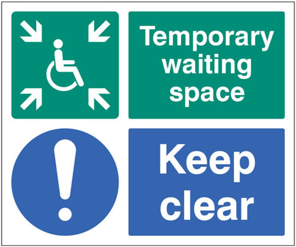 Picture of Temporary waiting space keep clear