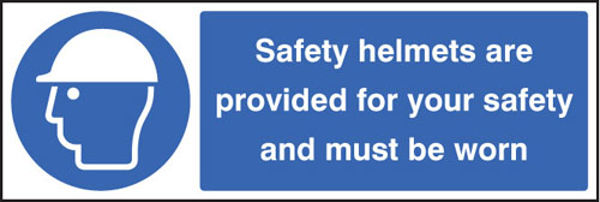 Picture of Safety helmets provided for your safety & must be worn