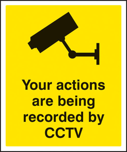 Picture of Your actions are being recorded by CCTV
