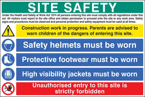Picture of Site safety - hard hat, vest and boots