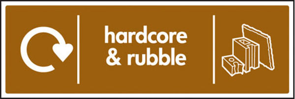 Picture of WRAP Recycling Sign - Hardcore & rubble