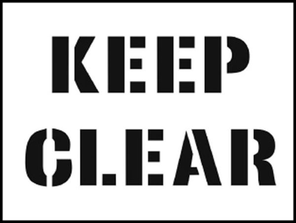 Picture of Stencil kit 600x400mm - Keep Clear