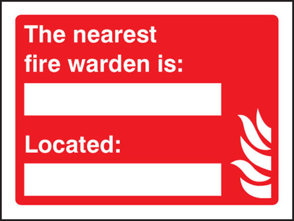 Picture of The nearest fire warden is