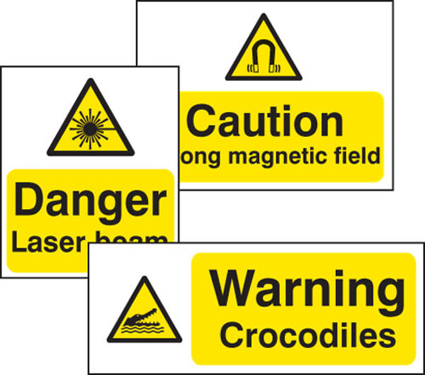 Picture of Std warning 600x450mm self-adhesive