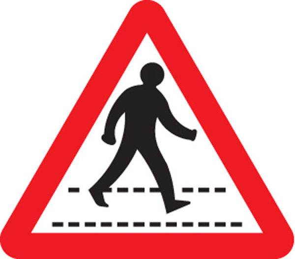 Picture of Pedestrians crossing ahead class RA1 600mm