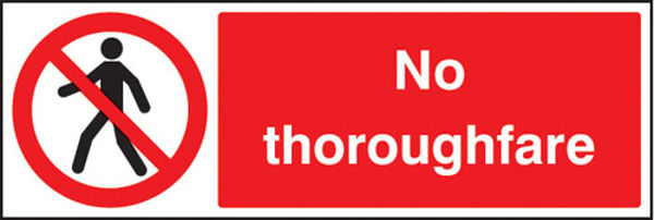 Picture of No thoroughfare