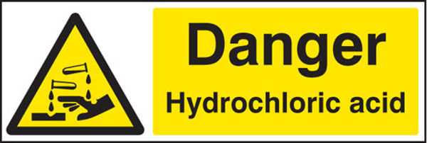 Picture of Danger hydrochloric acid