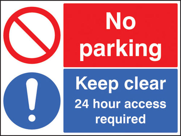 Picture of Keep clear 24 hour access required no parking