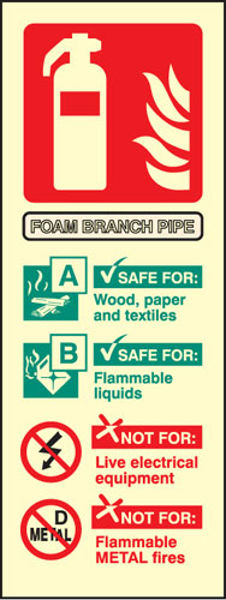 Picture of Foam branchpipe identification