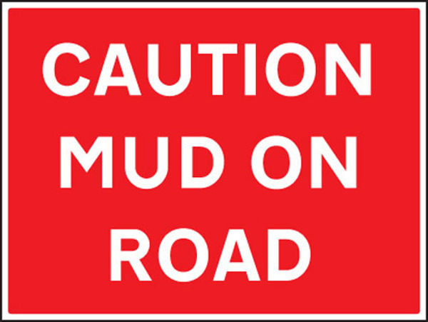 Picture of Caution mud on road