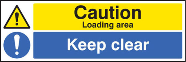 Picture of Caution loading area keep clear