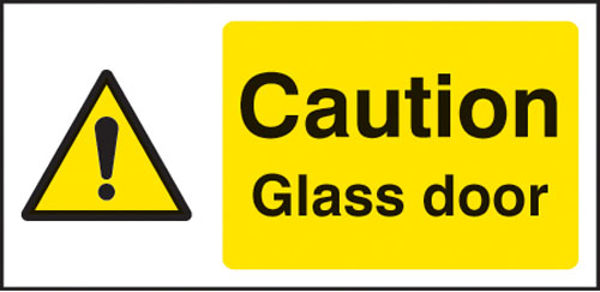 Picture of Caution glass door