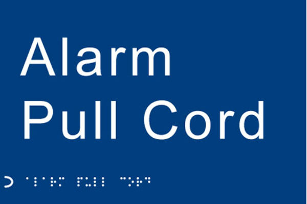 Picture of Braille - Alarm pull cord