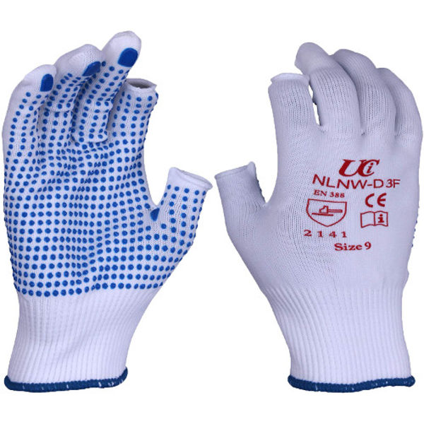 Picture of Nylon Low Linting Polka Dot 2 Fingerless Glove