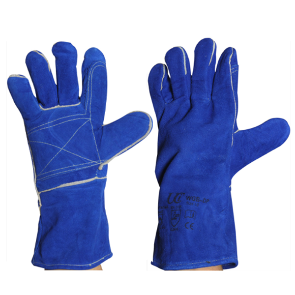 Picture of Premium Lined Blue Double Palm Welders Gauntlet