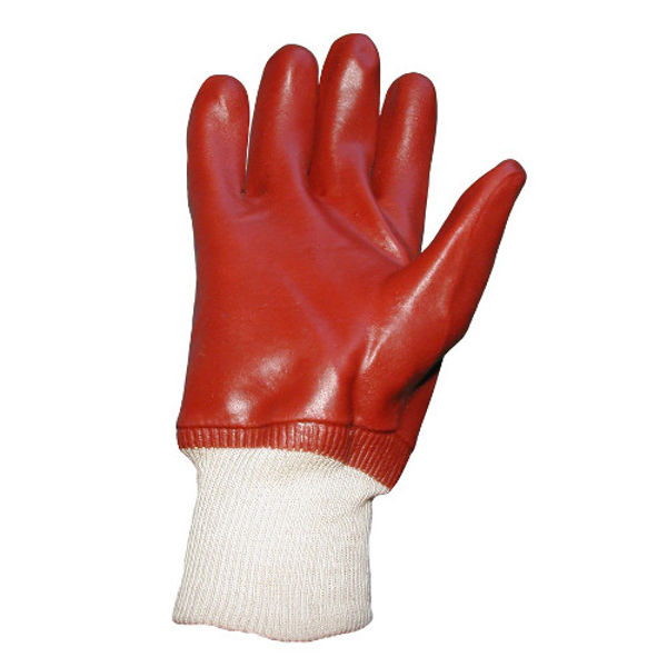 Picture of Red PVC Fully Coated Knit-Wrist Waterproof Glove