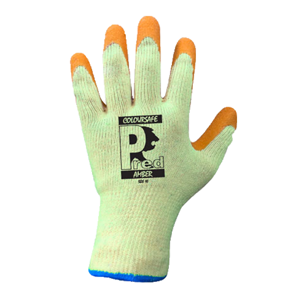 Picture of Amber Crinkle Latex Palm Coated Grip Glove