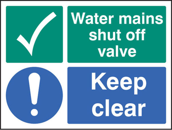Picture of Water mains shut off valve keep clear