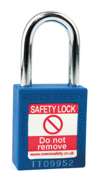 Picture of Safety Lockout Padlock, Keyed Different, Blue