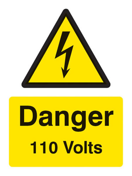 Picture of Danger 110 volts