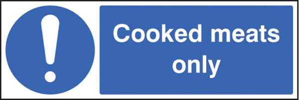 Picture of Cooked meats only
