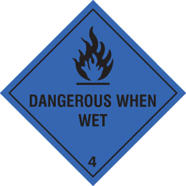 Picture of Dangerous when wet
