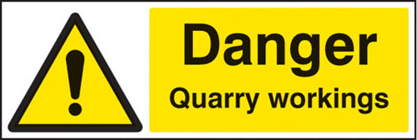 Picture of Danger quarry workings