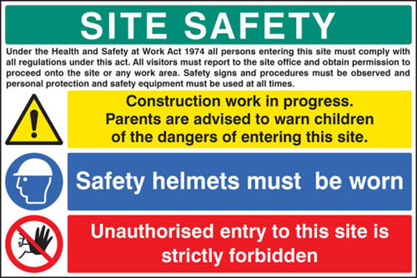 Picture of Site safety board