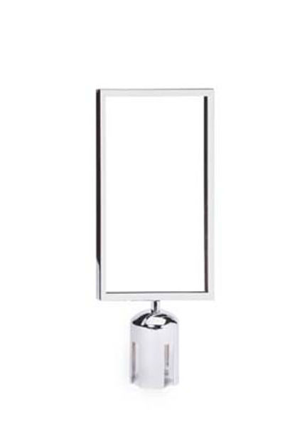 Picture of Sign frame for retractable barrier (polished chrome A4)