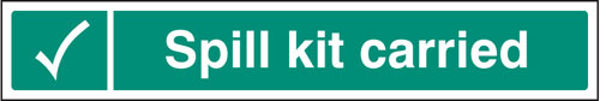 Picture of Spill kit carried (face adhesive)