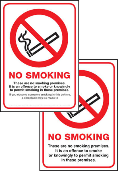 Picture of Scotland no smoking premise double sided