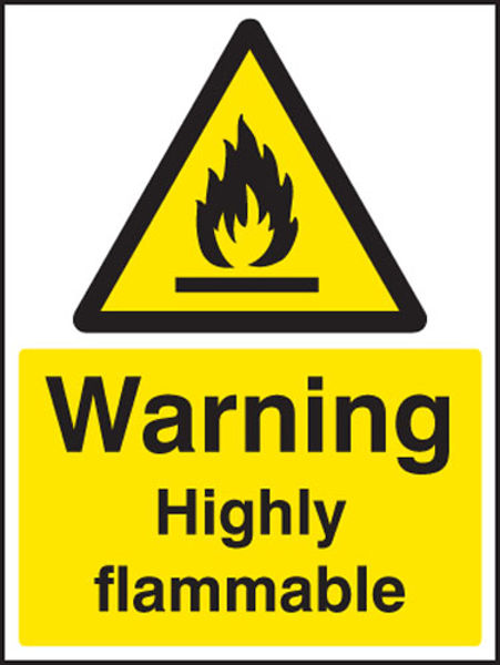 Picture of Warning highly flammable