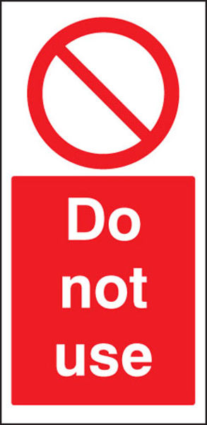 Picture of Cover-Up Sign Do not use 